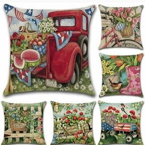 SPRING THROW PILLOW CASES SET OF 6 New